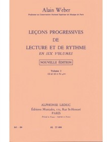 Alain Weber : Leçons Progressives de Lecture et Rythme Vol. 1