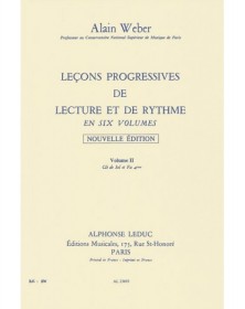 Alain Weber : Leçons Progressives de Lecture et Rythme Vol. 2