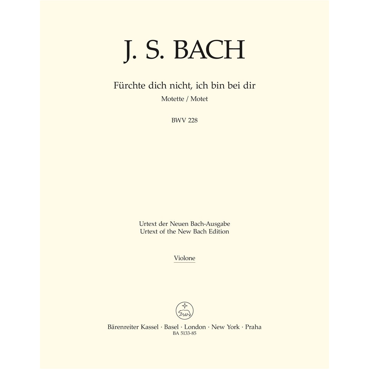 Motet No.4 Fürchte dich nicht, ich bin bei dir