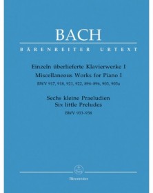 Klavierwerke 1 BWV917 918 921