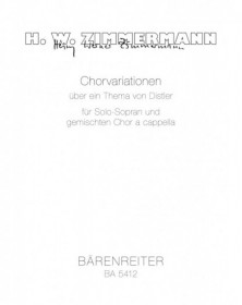 Chorvariationen ueber ein...