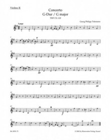 Concerto in G major TWV 51