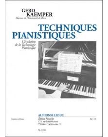 Techniques pianistiques...