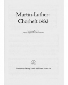 Martin-Luther-Chorheft