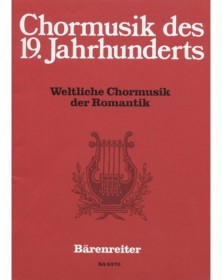 Weltliche chormusik der...