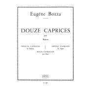 Bozza : 12 Caprices pour basson - éditions Alphonse Leduc