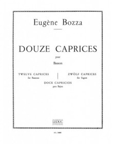 Bozza : 12 Caprices pour basson - éditions Alphonse Leduc