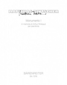 Monumento I per pianoforte