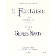 Fantaisie N°1 Pour Clarinette sib et Piano - Georges Marty