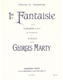Fantaisie N°1 Pour Clarinette sib et Piano - Georges Marty