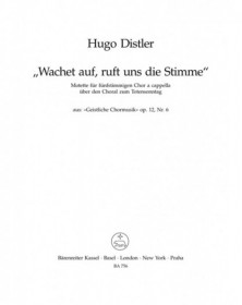 Wachet auf, ruft uns die...