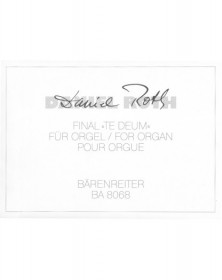 Final Te Deum for Organ