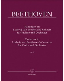 Cadenzas To Beethoven's...