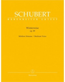 Franz Schubert : Winterreise Op. 89 D 911 - Medium Voice