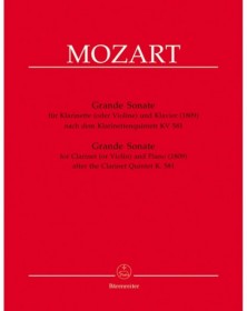 Grande Sonata For Clarinet...
