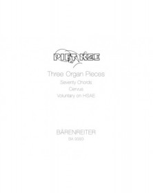 Three Organ Pieces