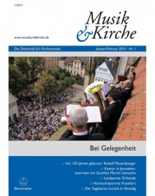Musik & Kirche, Heft 1/2014