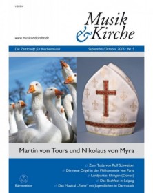 Musik und Kirche, Heft 5/2016