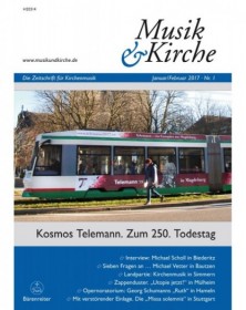 Musik und Kirche, Heft 1/2017