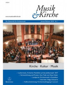 Musik und Kirche, Heft 1/2018