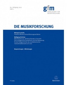 Die Musikforschung, Heft...