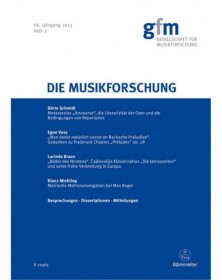 Die Musikforschung, Heft...