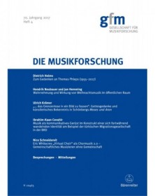 Die Musikforschung, Heft...