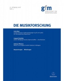 Die Musikforschung, Heft...