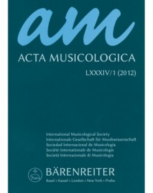 Acta Musicologica, Heft 1/2012