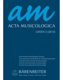 Acta Musicologica, Heft 2/2013