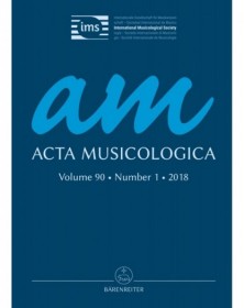 Acta Musicologica, Heft 1/2018