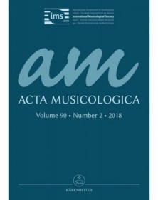 Acta Musicologica, Heft 2/2018