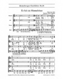 Heidelberger Chorblatter...