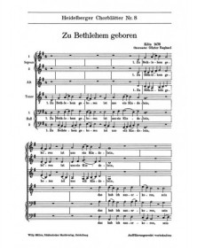 Heidelberger Chorblatter Nr. 8