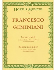 Sonate for Oboe und Basso...