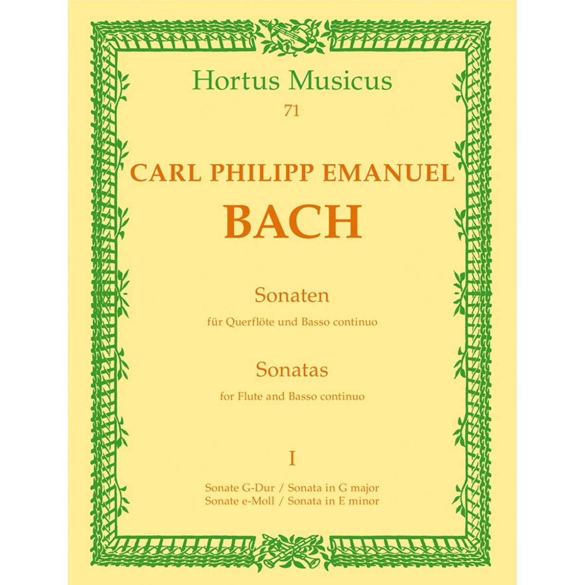 C.P.E. Bach : Sonates Vol. 1 (sol majeur et mi mineur)