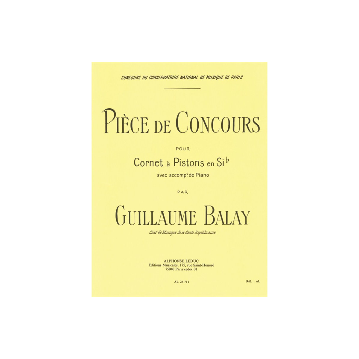 Guillaume Balay : Pièce De Concours