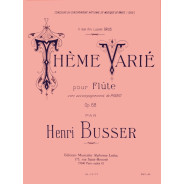 Henri Busser : Thème Varié Opus 68
