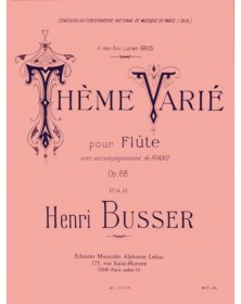 Henri Busser : Thème Varié Opus 68
