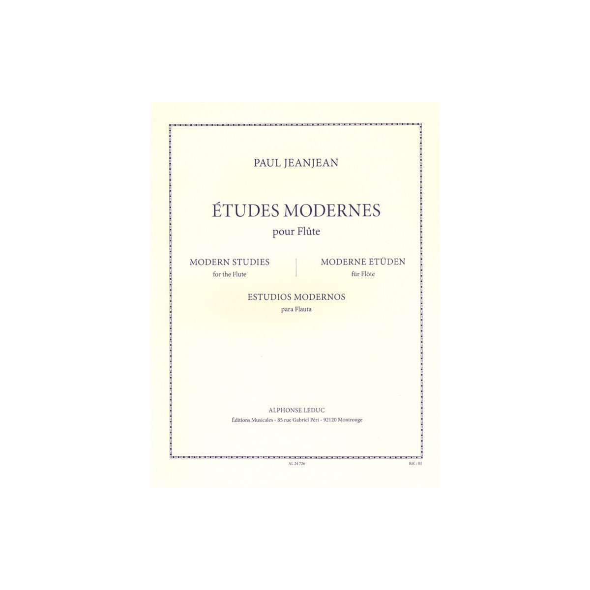 Paul Jeanjean : Etudes Modernes