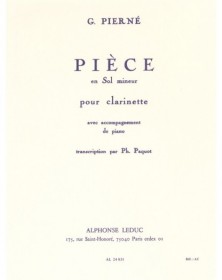 Pièce in G minor (Clarinet)