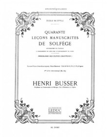 Lecons Manuscrites de...