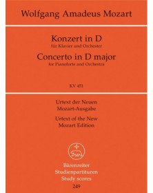 Piano Concerto D major KV 451