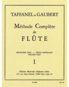 Méthode Complète de Flûte Vol. 1 - Taffanel Gaubert - Alphonse Leduc
