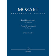 Three Divertimenti for Strings KV 136-138