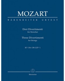 Three Divertimenti for Strings KV 136-138