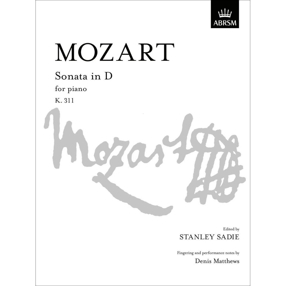 Sonata In D For Piano K.311