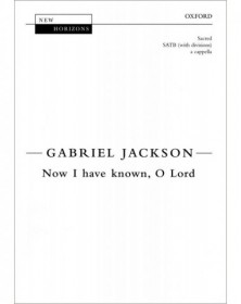 Now I Have known, O Lord