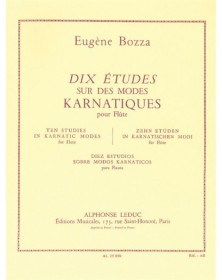 Bozza : 10 Etudes Sur Des Modes Karnatiques