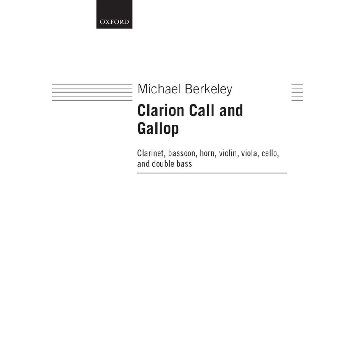 Clarion Call and Gallop